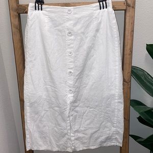 Midi Skirt w/ Button Detail